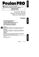 Poulan Pro PP4000C Instruction Manual