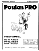 Poulan Pro PP5524ESB Owner's Manual