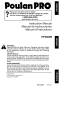 Poulan Pro PP3000B Instruction Manual