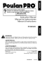 Poulan Pro PP4620AVL Instruction Manual