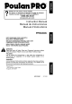Poulan Pro PPB4000C Instruction Manual