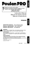 Poulan Pro PPB2000 Instruction Manual