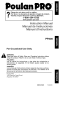 Poulan Pro PP336 Instruction Manual