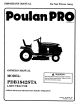 Poulan Pro PDB1842STA Owner's Manual