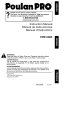 Poulan Pro PPB1000E Instruction Manual