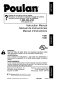 Poulan Pro 1420 Instruction Manual