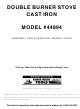 Harbor Freight Tools 44894 Assembly And Operating Instructions Manual