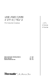 THERMADOR CIT304GB Use And Care Instructions Manual