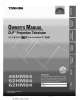 TOSHIBA DLP 46HM84 Owner's Manual