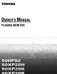 TOSHIBA 50XP26H Owner's Manual