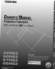 TOSHIBA 57H82 Owner's Manual