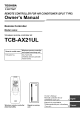 TOSHIBA Carrier TCB-AX21UL Owner's Manual