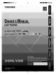 TOSHIBA 20HLV86 Owner's Manual