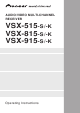 Pioneer VSX-815-S/-K Operating Instructions Manual
