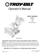 Troy-Bilt 1130 Operator's Manual