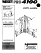 WEIDER Pro 4100 User Manual
