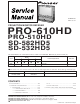 Pioneer PRO-510HD Service Manual