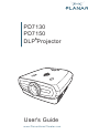 Planar DLP PD7130 User Manual