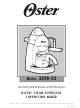 Oster 3296 Instruction Manual And Recipe Booklet