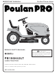 Poulan Pro Pro PB195H42LT Repair Parts Manual