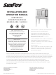 Sunfire SDG-1 Installation And Operation Manual