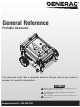 Generac Power Systems Portable Generator Reference