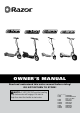 Razor E150 Owner's Manual