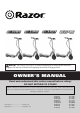 Razor E100 Owner's Manual
