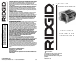 RIDGID OF45175A Operator's Manual