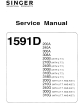 Singer 1591D200A Service Manual