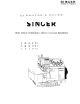 Singer 1831U Operator's Manual