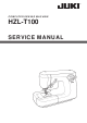 JUKI HZL-T100 Service Manual
