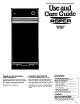 Roper KU155OV Use And Care Manual