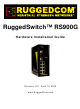 RuggedCom RUGGEDSWITCH RS900G Hardware Installation Manual