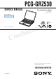 Sony Vaio PCG-GRZ530 Service Manual