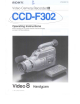 Sony Handycam CCD-F302 Operating Instructions Manual
