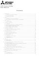 Mitsubishi Electric LAN Control Utility User Manual