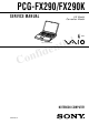 Sony VAIO PCG-FX290 Service Manual