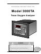 Teledyne 3000TA Operating Instructions Manual
