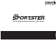 Sirius Satellite Radio Sportster SP-R1 User Manual