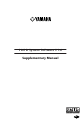 Yamaha PM1D Supplementary Manual