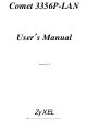 ZyXEL Communications Comet 3356P-LAN User Manual