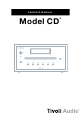 Tivoli Audio Model CD Owner's Manual