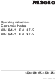 Miele KM 84-2 Operating Instructions Manual
