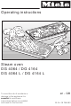 Miele DG 4064 Operating Instructions Manual