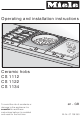 Miele CS 1112 Operating And Installation Manual