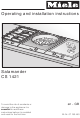 Miele CS 1421 Salamander Operating And Installation Instructions