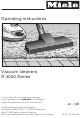 Miele S 4000 Series Operating Instructions Manual