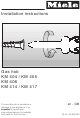 Miele KM 404 Installation Instructions Manual