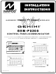 NAPCO Gemini GEM-P3200 Installation Instructions Manual